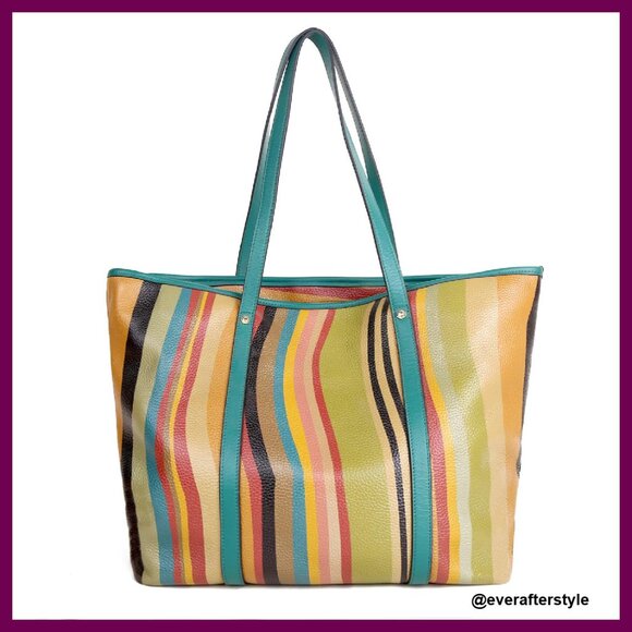 Genuine Leather Tote Bag Large Designer Handmade Purse Elegant Chic